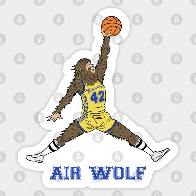 AIR WOLF Sticker by Scruffy_Nerd